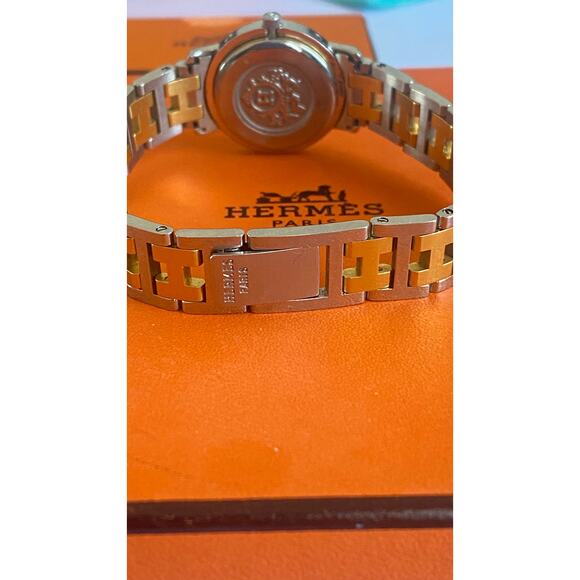 Authentic Hermès Clipper CL4.220 24mm Women’s Two-Tone - Picture 11 of 11
